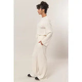 Ribbed PJ Set (Cream)