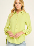 Payton Button Up (Lime)