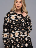Aztec Fleece Button Up