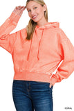 Hooded Acid Wash (Coral)
