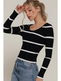 Striped Sweater Top