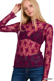 Lace Layering (Burgundy)