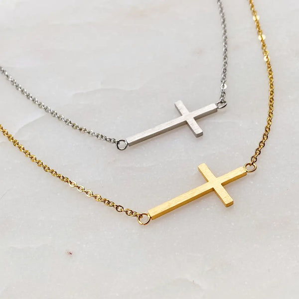 Cross Necklace (Gold and Silver)