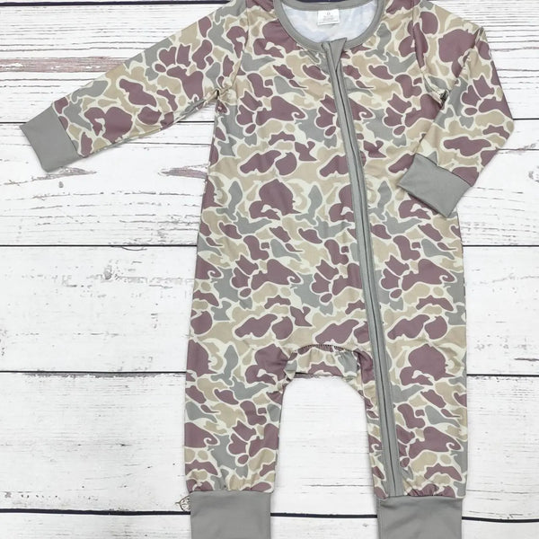 Baby Camo Zip Sleeper