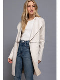 Faux Suede Jacket (Cream)