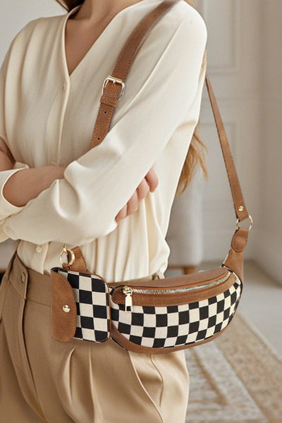 Checkered Purse