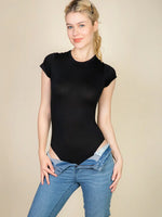 Moving Along Black Bodysuit