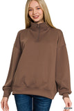 Scub Half Zip (Brown)