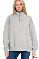 Scub Half Zip (Grey)