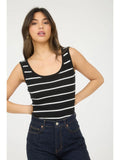 Striped Bodysuit (Black)