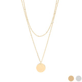 18K Disk Layered (Gold)