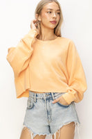 Riley Crop Sweater (Orange)