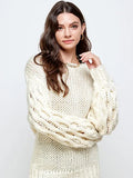 Cream Detail Sweater
