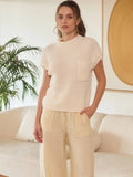 Mock Neck Pocket Sweater Top