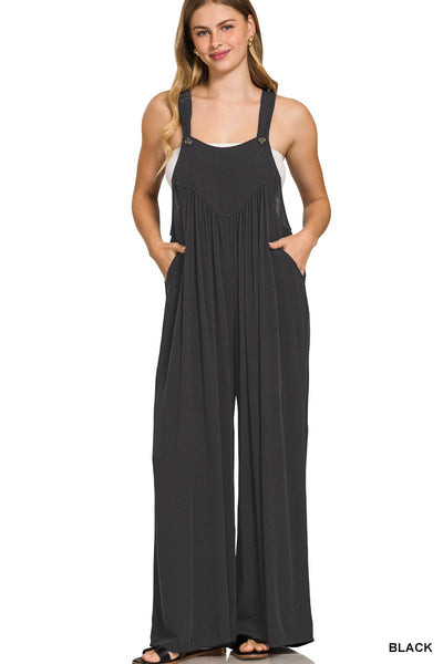 Rayon Overalls (Black)