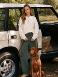 Oatmeal Henley Top