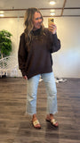 Julie Ribbed Sweater (Brown)