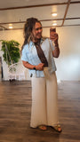 Chambray Denim Button Up