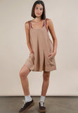 Keep Moving Tennis Dress (Taupe)