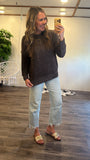 Brushed Pocket Sweater (Brown)
