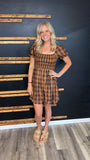 Plaid Smock Dress