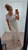 Brown and Ivory Striped Tee