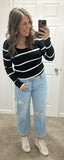 Striped Sweater Top