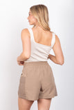 Athletic Cargo Shorts (Taupe)