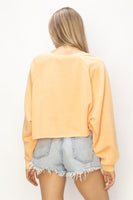 Riley Crop Sweater (Orange)