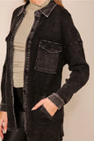 Waffle Button up (Black)