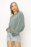 Riley Crop Sweater (Green)