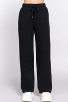 Straight Leg Sweats (Black)
