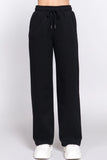 Straight Leg Sweats (Black)