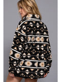 Aztec Fleece Button Up
