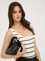 Striped Bodysuit (Ivory)