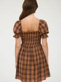 Plaid Smock Dress