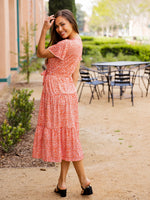Stevie Floral Dress (Orange)