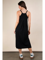 Midi Comfy Casual Dress (Black)
