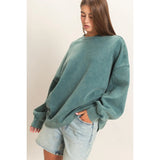 Acid Wash Lounging Crew (green)