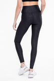 Mono B Leather Crisscross Leggings