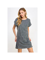 Mineral Wash Dress (Grey)