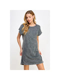 Mineral Wash Dress (Grey)