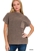 Sweater Washed Tee (Brown)