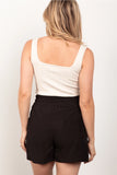 Athletic Cargo Shorts (Black)