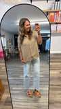 Gauze Button Tee Top