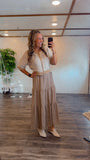 Taupe Tiered Skirt