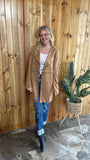 Faux Suede Jacket (Camel)