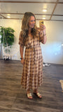 Plaid Maxi Dress