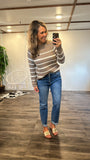 Gabbi Striped Sweater (Taupe)