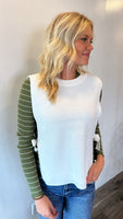 Side Tie Vest (White)